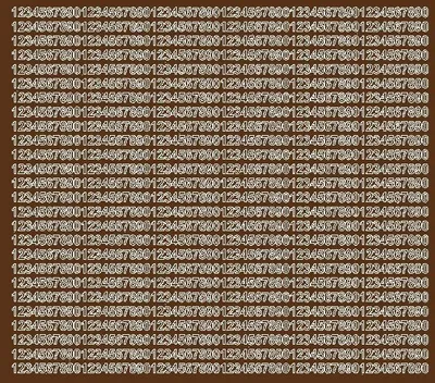 Immagine prodotto di Adesivi numerici autoadesivi, 5 mm, marrone opaco