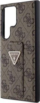 Zdjęcie produktu dla Guess 4G Triangle Strass - Etui Samsung Galaxy S24 Ultra (brązowy)