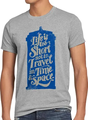 Produktbild von style3 Time Travel Project T-Shirt Herren zeitreise serie polizei notrufzelle