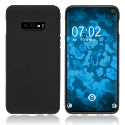 Produktbild von PhoneNatic Case kompatibel mit Samsung Galaxy S10e - schwarz Silikon Hülle matt Cover