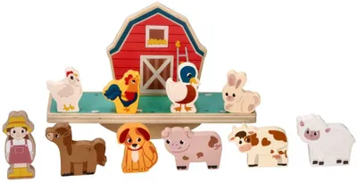 Obrázek produktu pro Dřevěná balanční hra, puzzle - Farma se zvířátky
