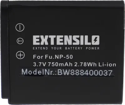 Produktbild von EXTENSILO Akku Ersatz für Fuji Fujifilm NP-50 für Kamera (750 mAh, 3,7 V, Li-Ion)