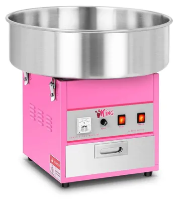Immagine prodotto di Macchina per zucchero filato zucchero filato - 1200 W - Diametro 52 cm - Rosa - Con misurino