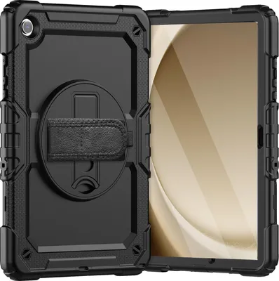 Obrázok produktu pre INF Čierne silikónové puzdro s remienkom na ruku pre Samsung Galaxy Tab A7 Lite 8.7 palca (2021)