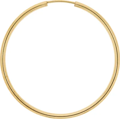 Zdjęcie produktu dla Kolczyki kółka 585/- żółte złoto, błyszczące 40 mm