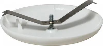 Image de Rosace cache-fil TIBELEC, plastique, blanc