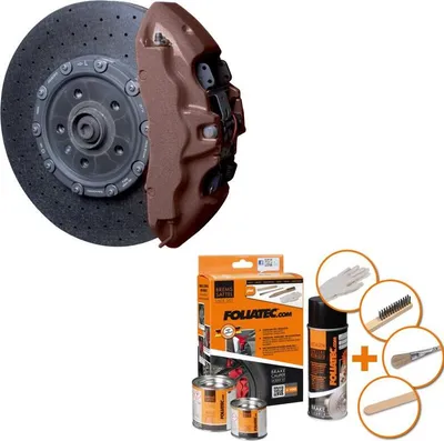 Productafbeelding van Foliatec remklauwverf, motorverf, koper metallic, voor 4 remklauwen + reiniger