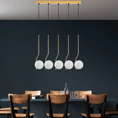 Produktbild von Opviq, Tulýp - 13830, Kronleuchter, Gold, METALLKÖRPER, 80 x 15 x 110 cm