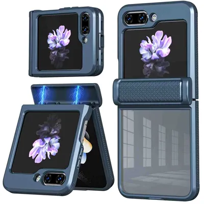 Produktbild von imoshion Rugged Clear Back Cover Samsung Galaxy Z Flip 5 - Dunkelblau