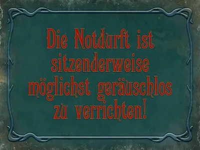 Produktbild von vianmo Holzschild 30x40 cm Notdurft ist sitzenderweise