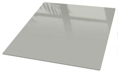 Produktbild von Bedruckte Glas Tischplatte 80x60 cm – Glas Tischplatte Küche – Tischplatte aus Sicherheitsglas – Glasplatte für Küchentisch – Moderne Tischplatte Glas – Dekorative Glastischplatte – Pflegeleichte Tischplatte Küche – Neutralgrau, KI-generiertes Bild