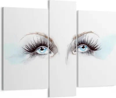 Produktbild von Bild auf Leinwand - Leinwandbild - Mädchen Fantasie Augapfel menschliches - 95x80cm - Wand Bild - Wanddeko - Leinwanddruck - Bilder - Kunstdruck - Leinwand bilder - Wandkunst - CB95x80-3023