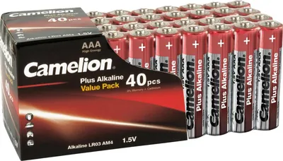 Produktbild von Micro-Batterie CAMELION Pus Alkaline 1,5 V, LR03 Typ AAA, 40er-Blister