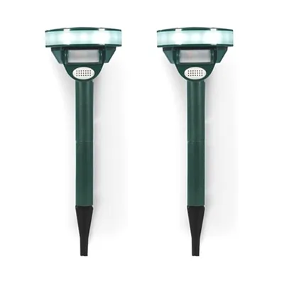 Produktbild von 2er Set Ultraschall Solar-Tierschutzgerät mit Bewegungsmelder für Garten