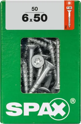 Produktbild von Spax Universalschrauben 6.0 x 50 mm TX 30 - 50 Stk.