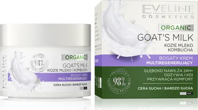 Obrázok produktu pre Eveline Organic Kozie mlieko Multiregeneračný denný a nočný krém 50ml