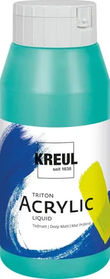 Produktbild von KREUL Acrylfarbe Triton Acrylic Liquid kobalttürkis 750 ml