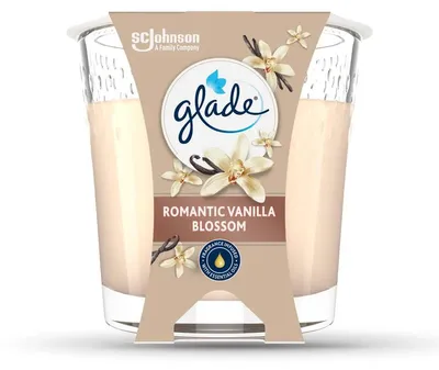 Image de Glade Bougie Parfumée Romantic Vanilla Blossom 112g 1 pièce
