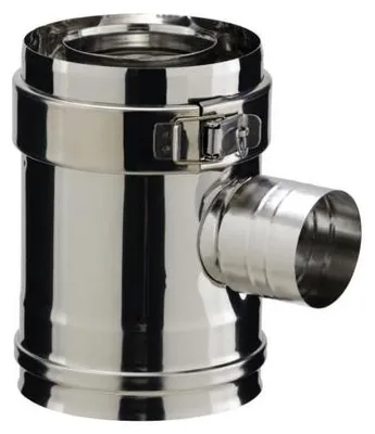 Image de Conduit droit prise air 90° brut 80/130 PGI EDPA9080/130PGI POUJOULAT - 37080708