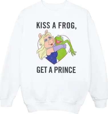 Produktbild von Disney - "The Muppets Kiss A Frog" Sweatshirt für Herren BI42286 (L) (Weiß)