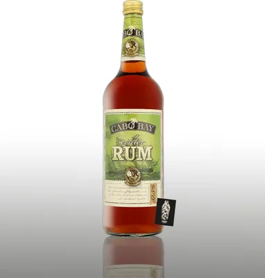 Produktbild von Cabo Bay echter Rum 1L (37,5% vol.) sorgfältig gebrannt inkl. Mixcompany Postkarte- [Enthält Sulfite]