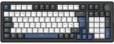 Image de Clavier Magnétique Gamer THE G-LAB KEYZ Elite 400 HE 96% AZERTY RGB PBT Noir et Bleu