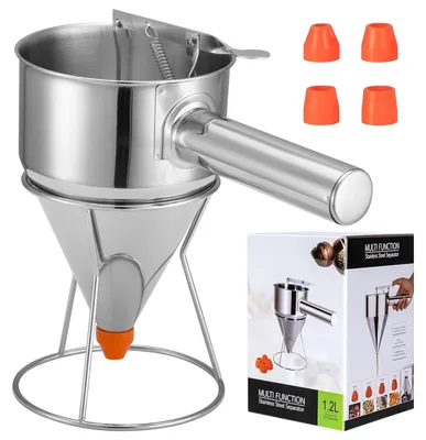 Deegdispenser Edelstahl 1200 ml mit 4 Düsen