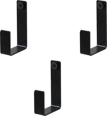 Produktbild von HOME DELUXE Kleiderhaken für Akustikpaneel RASTO - 3er Set I Kleiderhaken Wandpaneel, Kleiderhaken Edelstahl, Kleiderhaken für Akustikpaneel