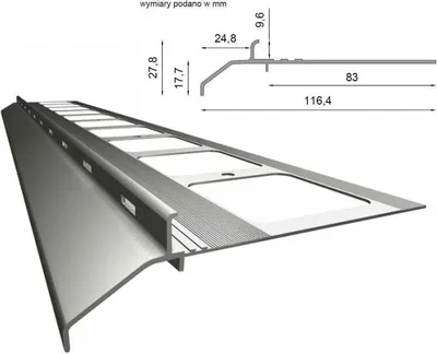 Immagine prodotto di Profilo di grondaia in alluminio Renoplast K20 pavimento in resina, profilo 200 cm, grigio