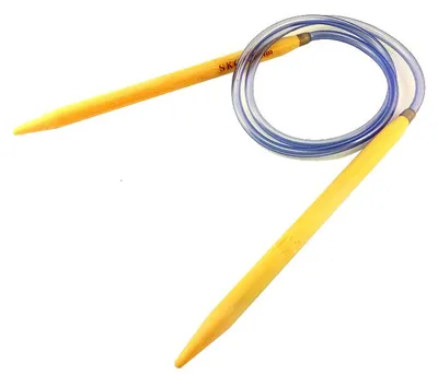 Produktbild von SKC Bambus Stricknadeln auf Seil 8 mm 80 cm