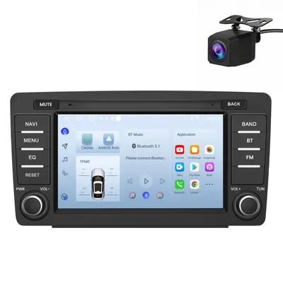 Obrázek produktu pro Android autorádio 8 palců 64 GB pro Škoda Octavia (2008–2015) s CarPlay & Android Auto navigací & Bluetooth