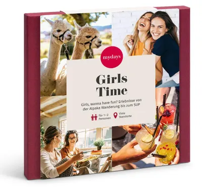 Produktbild von mydays Geschenkbox Für Freundinnen; Erlebnis verschenken oder selbst erleben; Gutschein für 2 Person(en)