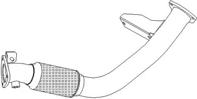 Produktbild von VEGAZ Abgasrohr Auspuffrohr für AUDI A6 Avant (4F5, C6) Vorne AR-249