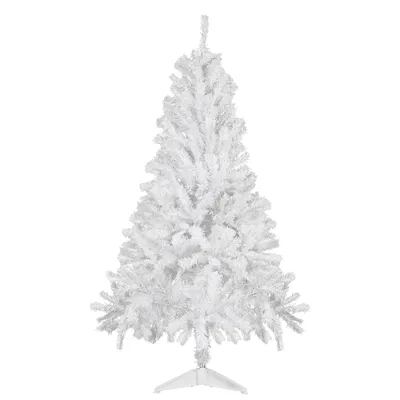 Produktbild von CCLIFE Künstlicher Weihnachtsbaum Nordmanntanne,150cm,380 Astspitzen,Tannenbaum Klein,Spritzguss, Weiß,Cushhom