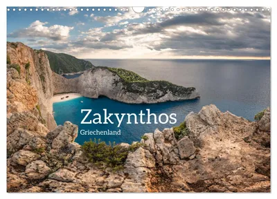 Zdjęcie produktu dla Zakintos – Grecja (kalendarz ścienny 2027, format A3 poziomy), kalendarz miesięczny CALVENDO