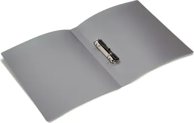 Produktbild von Ringbuch A4 2 Ringe 25mm transluzent grau Packung mit 3 Stück