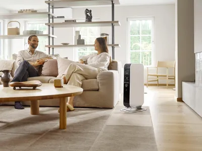 Obrázok produktu pre Elektrický konvektor na vykurovanie olejom – 1500 W – Wi-Fi – biely – tiché vykurovanie pre vnútorné priestory