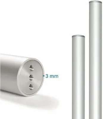 Produktbild von Aluminiumstandrohr eloxiert Höhe 2000mm 40mm silber