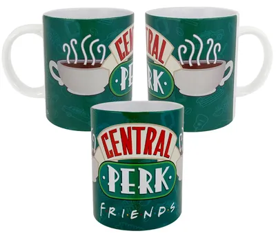 Produktbild von Friends Tasse - Central Perk Kaffeetasse Becher Kaffeebecher aus Keramik Grün 320 ml
