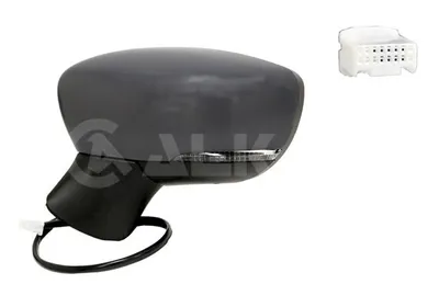 Produktbild von ALKAR 6143057 Außenspiegel Seitenspiegel Links für NISSAN MICRA V (K14) Beheizt Konvex Grundiert Elektrisch