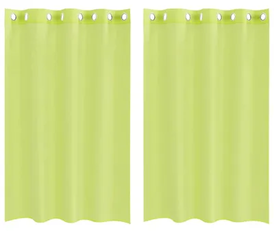 Obrázok produktu pre vidaXL Voálové záclony s očkami 2 ks. Jablkovo zelená 140x175 cm