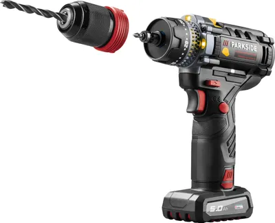 Produktbild von Parkside Performance Bohrschrauber Set PPBSSA 12 A1 mit Akku 5Ah&Ladegerät 6A