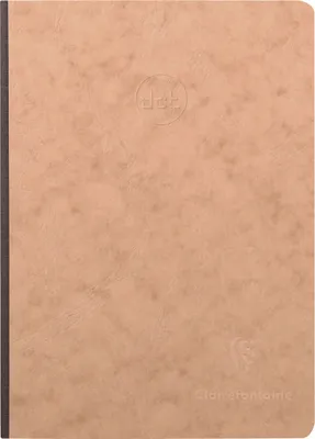 Produktbild von Clairefontaine 5x Notizbuch AgeBag A5 Leinen dot-Lineatur 96 Blatt Tabak 79543C