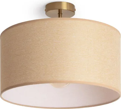 Produktbild von Deckenleuchte aus Metall und Stoff Quitón Beige