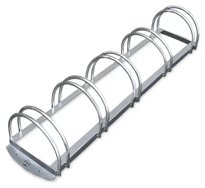 Obrázek produktu pro Stojan na kola pro 5 kol, umístěný paralelně, balení 24 kusů.