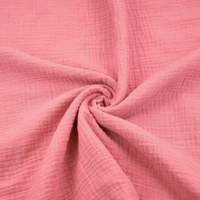 Produktbild von Musselin Double Gauze lachsrosa (Salmon rose)