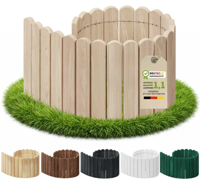 Obrázek produktu pro Floranica Flexibilní obruba záhonu 100 cm x 40 cm Neošetřená Zahradní lemování Srolovatelný zahradní plot