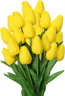 Produktbild von 10pcs Künstliche Blumen Tulpe, Kunstblumen Latex Tulpen, PolyurethanReal Touch Latex Blumensträuße, Dekoration Für Hochzeitsdekoration Im Innen- Und Außenbereich, Küche, Büro, Café, Wohnkultur (Gelb)