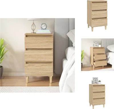 Obrázek produktu pro vidaXL Noční stolek Sonoma dub 40x35x70 cm materiál na bázi dřeva - Noční stolky