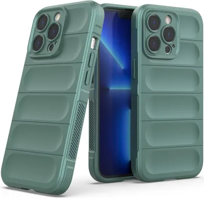 Produktbild von iPhone 14 Pro Hülle, Weich TPU Silikon Stossfest Anti-rutsch Schutzhülle für iPhone 14 Pro Grün